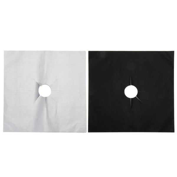 4pcs/lot Stove Protector Cover Liner Non-Stick Aluminum Foil Dishwasher Safe