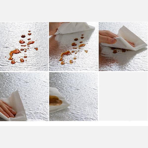 Kitchen Oil Proof Waterproof Sticker Aluminum Foil Kitchen Stove Cabinet Stickers