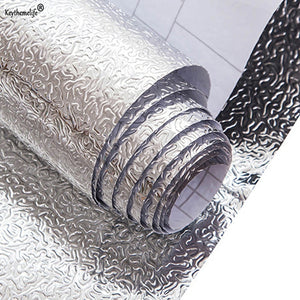 Kitchen Oil Proof Waterproof Sticker Aluminum Foil Kitchen Stove Cabinet Stickers