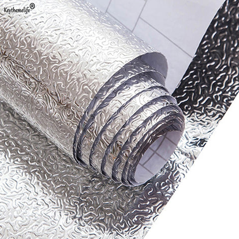 Kitchen Oil Proof Waterproof Sticker Aluminum Foil Kitchen Stove Cabinet Stickers