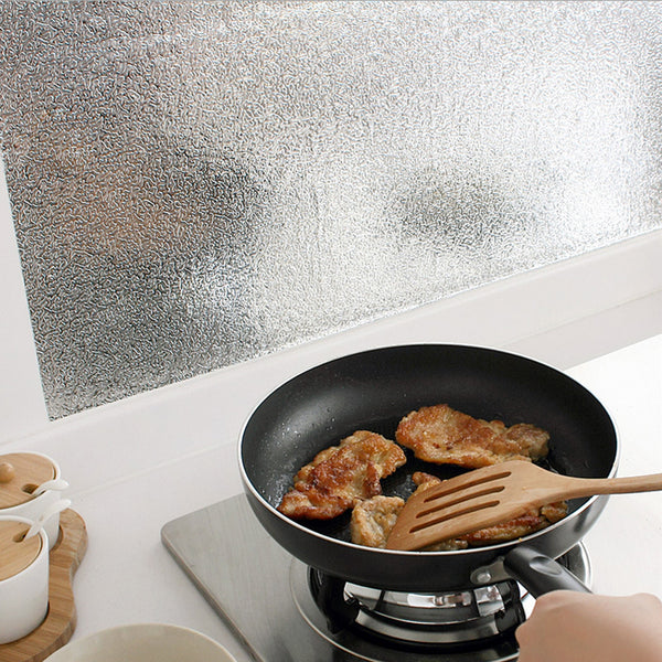 Kitchen Oil Proof Waterproof Sticker Aluminum Foil Kitchen Stove Cabinet Stickers